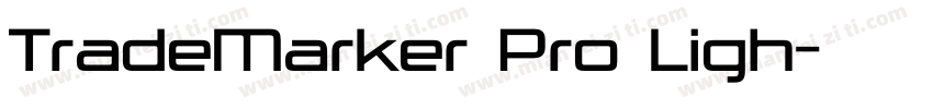 TradeMarker Pro Ligh字体转换